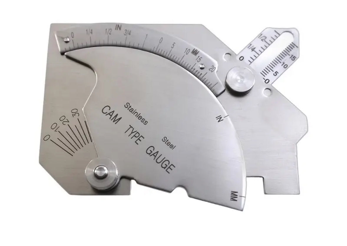 Stainless steel welding gauge